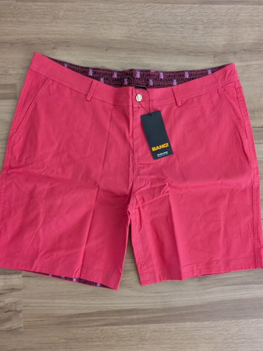 NWT BANG Miami, Bang Clothes Showtime Red Street Shorts – Men’s 3XL – Red